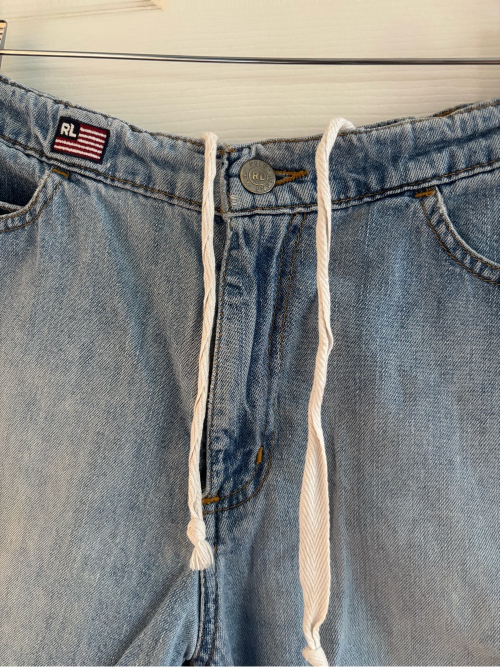 Polo by Ralph Lauren Light Blue Denim Shorts - Picture 3 of 9